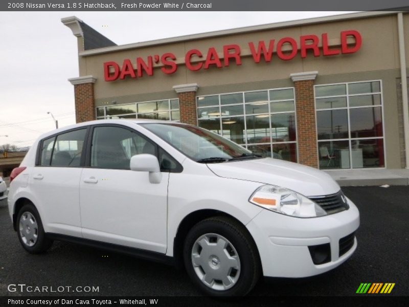 Fresh Powder White / Charcoal 2008 Nissan Versa 1.8 S Hatchback