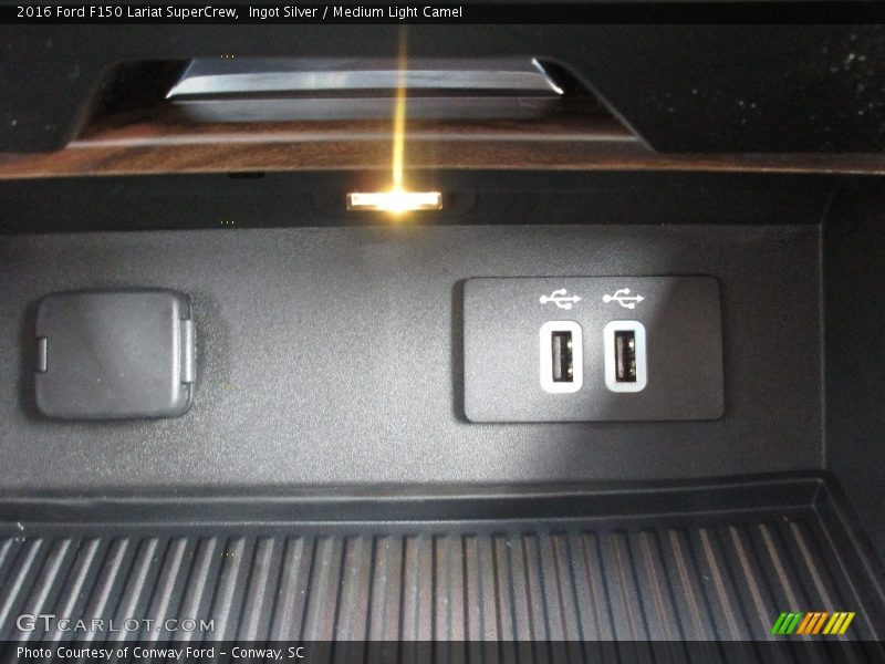 Ingot Silver / Medium Light Camel 2016 Ford F150 Lariat SuperCrew