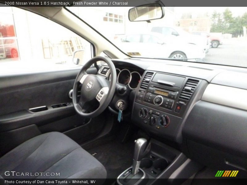 Fresh Powder White / Charcoal 2008 Nissan Versa 1.8 S Hatchback