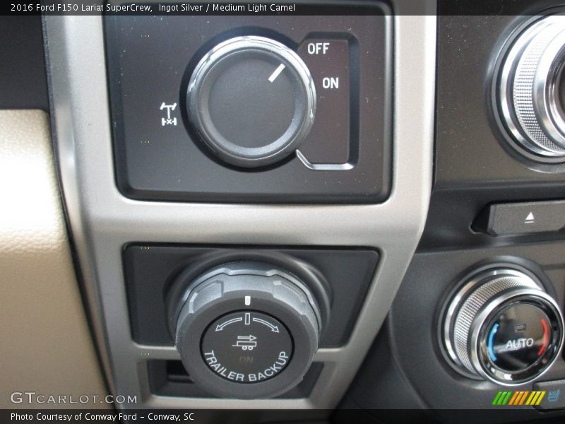 Ingot Silver / Medium Light Camel 2016 Ford F150 Lariat SuperCrew