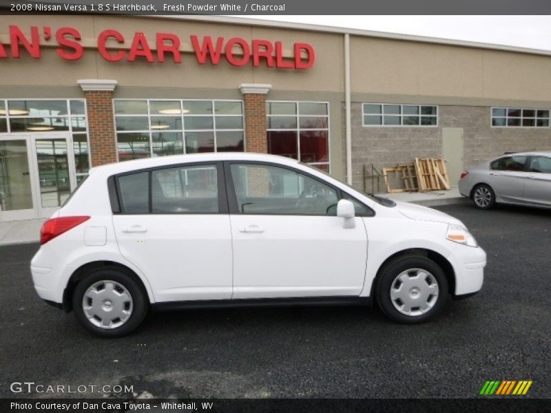 Fresh Powder White / Charcoal 2008 Nissan Versa 1.8 S Hatchback