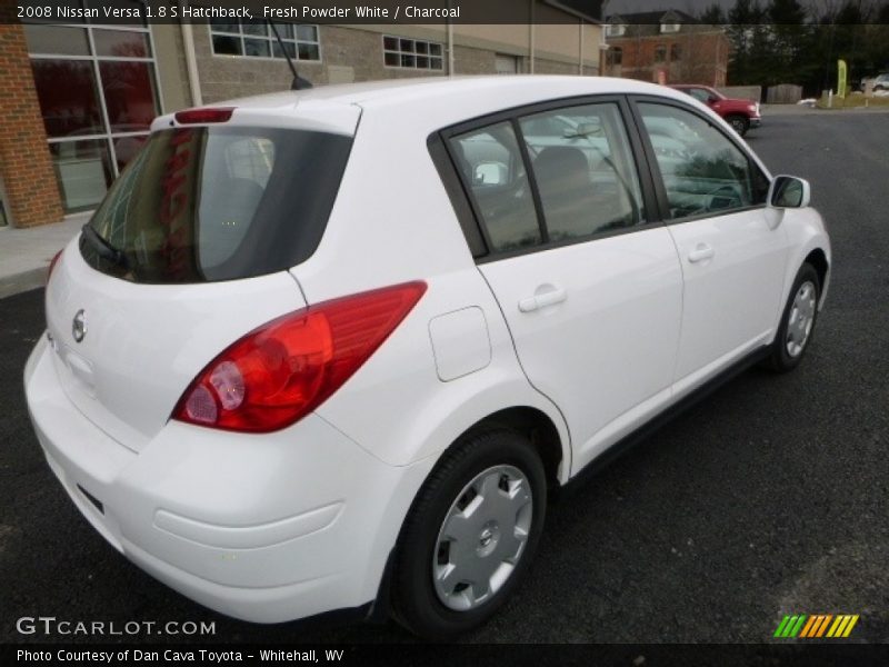 Fresh Powder White / Charcoal 2008 Nissan Versa 1.8 S Hatchback