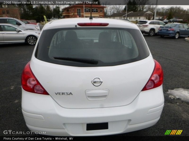 Fresh Powder White / Charcoal 2008 Nissan Versa 1.8 S Hatchback