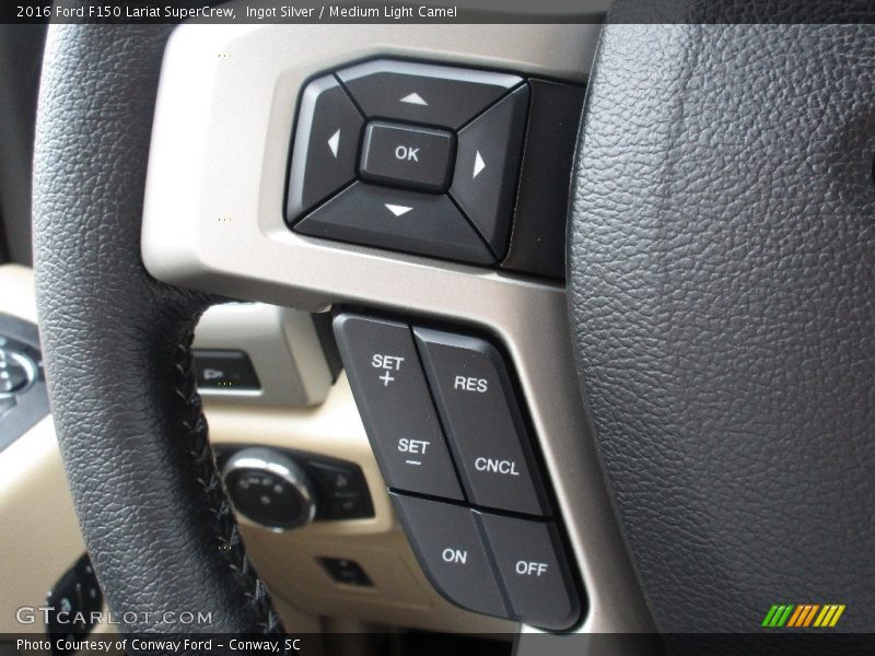 Ingot Silver / Medium Light Camel 2016 Ford F150 Lariat SuperCrew