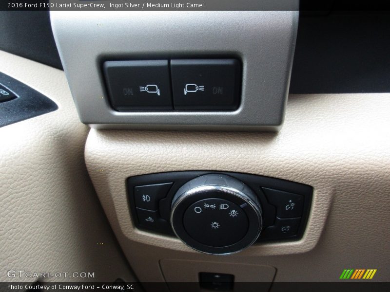 Ingot Silver / Medium Light Camel 2016 Ford F150 Lariat SuperCrew
