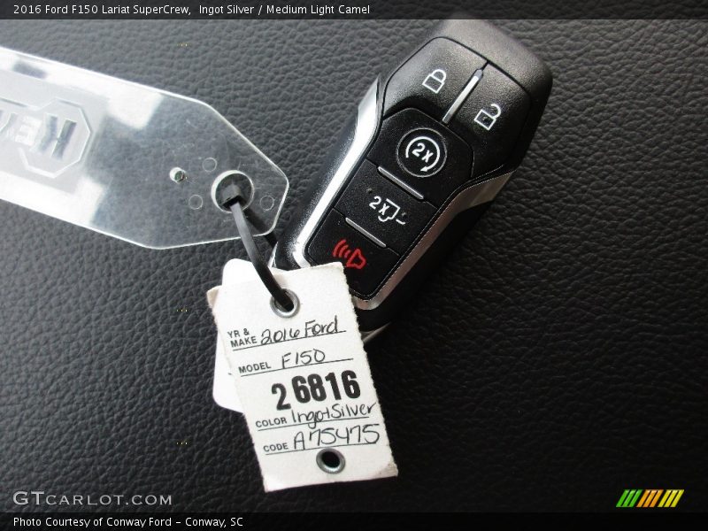 Ingot Silver / Medium Light Camel 2016 Ford F150 Lariat SuperCrew