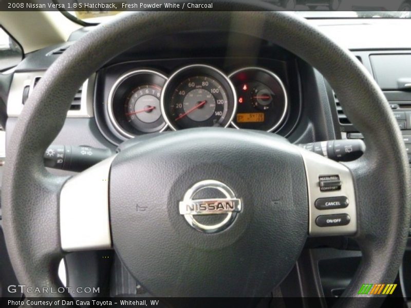 Fresh Powder White / Charcoal 2008 Nissan Versa 1.8 S Hatchback