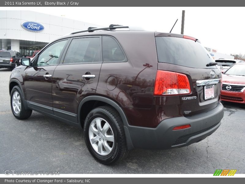 Ebony Black / Gray 2011 Kia Sorento LX