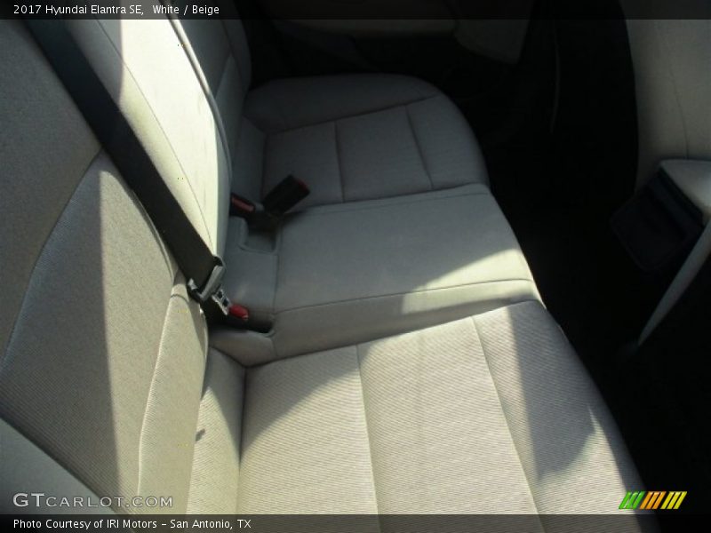 White / Beige 2017 Hyundai Elantra SE