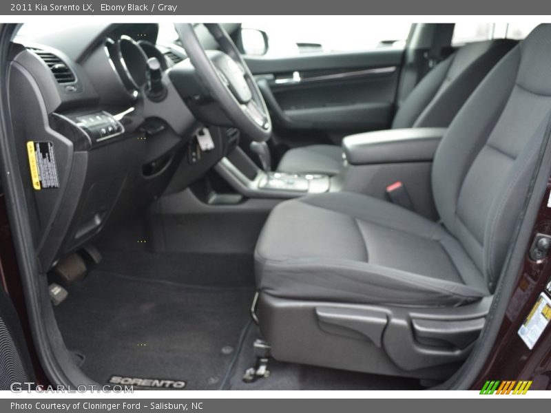 Ebony Black / Gray 2011 Kia Sorento LX