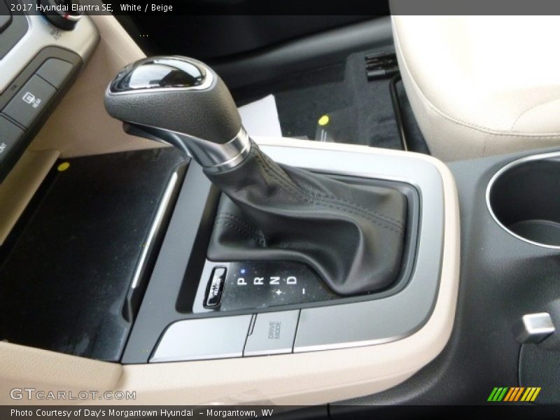 White / Beige 2017 Hyundai Elantra SE