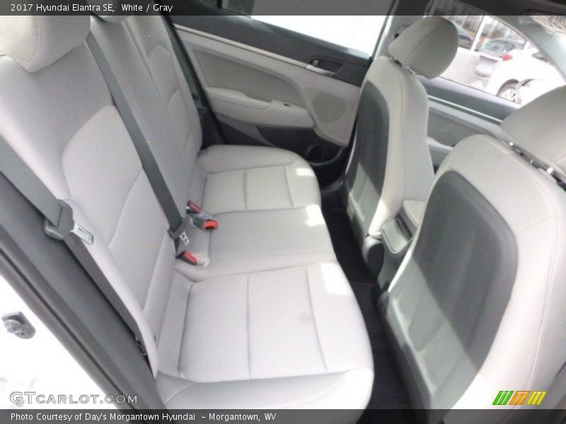 White / Gray 2017 Hyundai Elantra SE