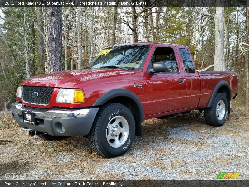Toreador Red Metallic / Dark Graphite 2002 Ford Ranger XLT SuperCab 4x4