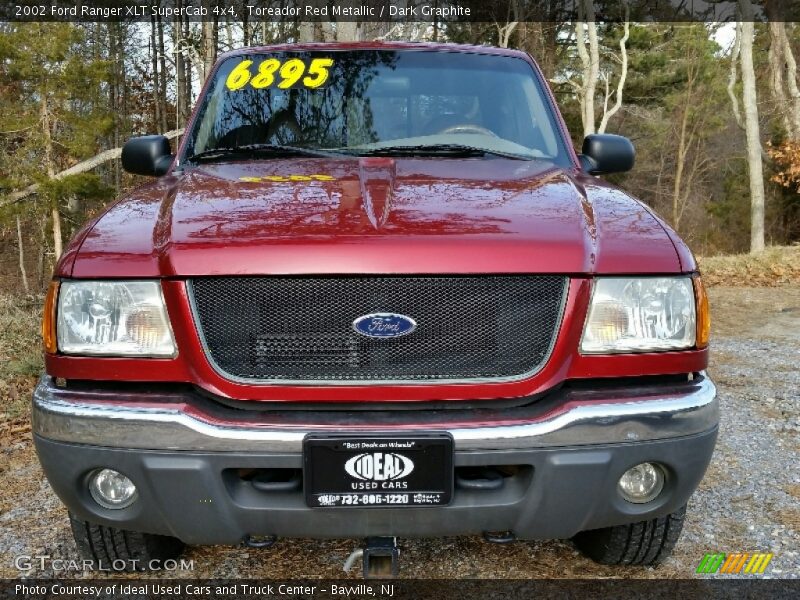 Toreador Red Metallic / Dark Graphite 2002 Ford Ranger XLT SuperCab 4x4