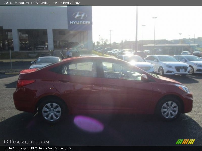 Boston Red / Gray 2016 Hyundai Accent SE Sedan