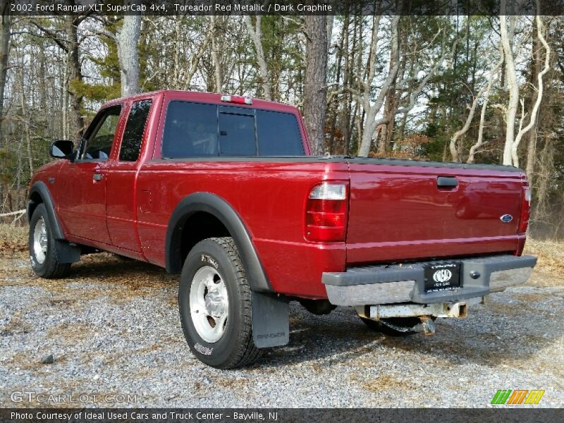 Toreador Red Metallic / Dark Graphite 2002 Ford Ranger XLT SuperCab 4x4