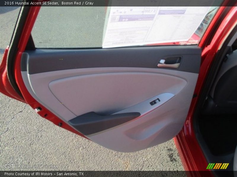 Boston Red / Gray 2016 Hyundai Accent SE Sedan