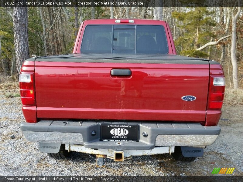 Toreador Red Metallic / Dark Graphite 2002 Ford Ranger XLT SuperCab 4x4