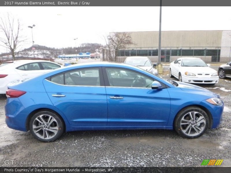 Electric Blue / Gray 2017 Hyundai Elantra Limited