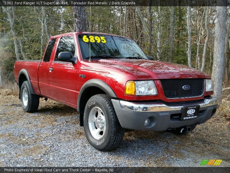 Toreador Red Metallic / Dark Graphite 2002 Ford Ranger XLT SuperCab 4x4