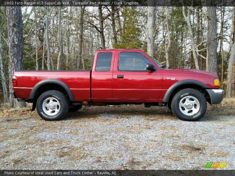 Toreador Red Metallic / Dark Graphite 2002 Ford Ranger XLT SuperCab 4x4