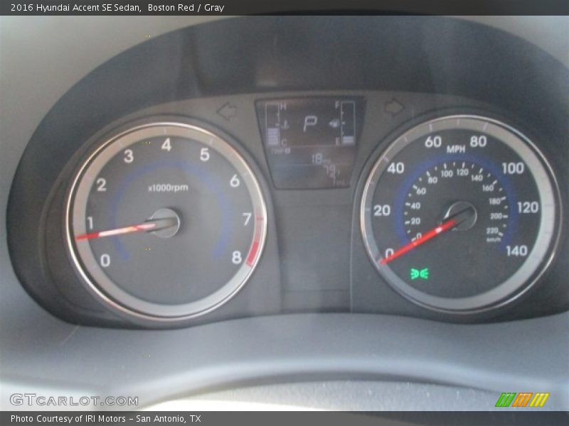 Boston Red / Gray 2016 Hyundai Accent SE Sedan