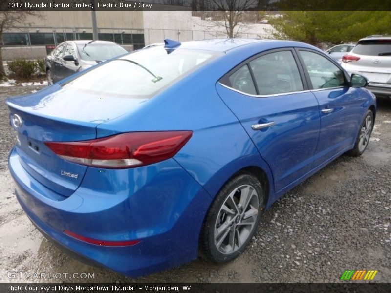 Electric Blue / Gray 2017 Hyundai Elantra Limited