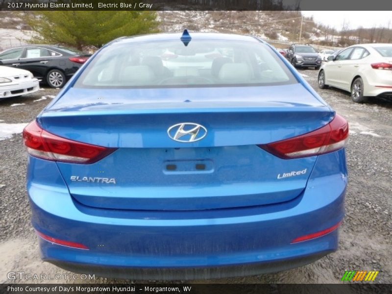 Electric Blue / Gray 2017 Hyundai Elantra Limited