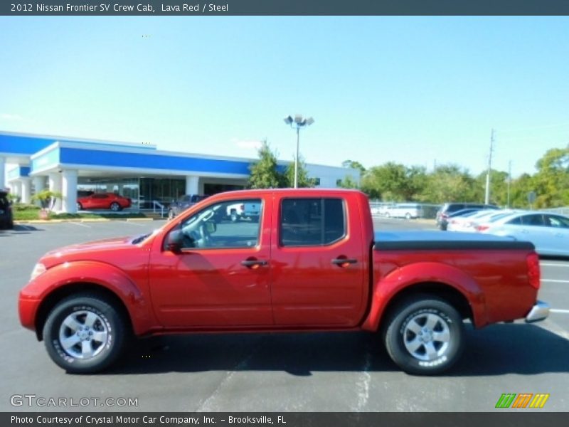 Lava Red / Steel 2012 Nissan Frontier SV Crew Cab