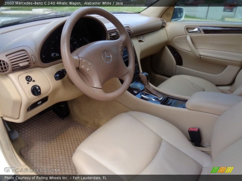 Alabaster White / Java 2003 Mercedes-Benz C 240 4Matic Wagon