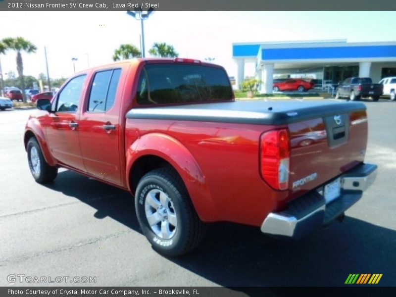 Lava Red / Steel 2012 Nissan Frontier SV Crew Cab