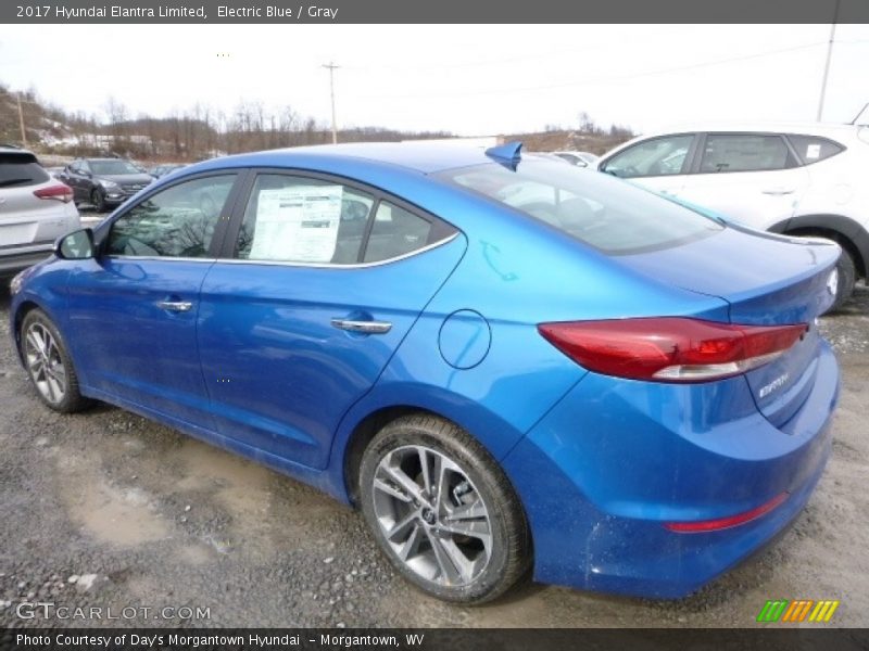 Electric Blue / Gray 2017 Hyundai Elantra Limited