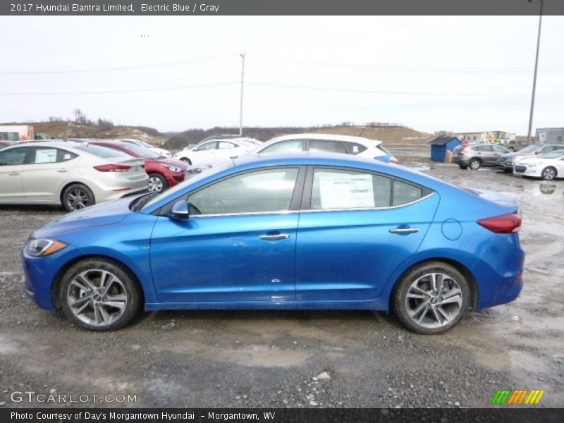 Electric Blue / Gray 2017 Hyundai Elantra Limited