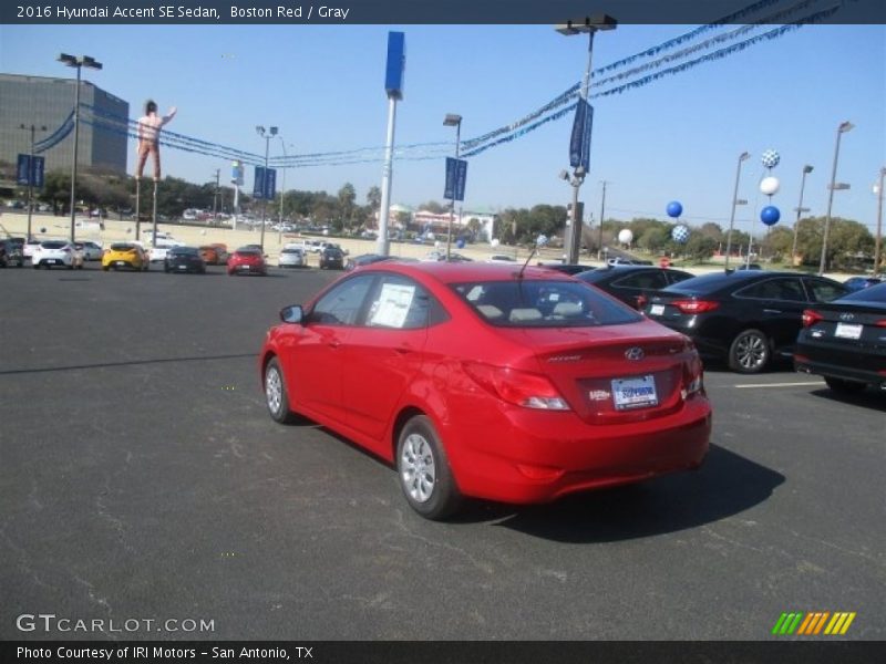 Boston Red / Gray 2016 Hyundai Accent SE Sedan