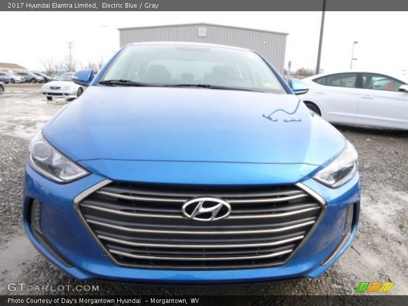Electric Blue / Gray 2017 Hyundai Elantra Limited