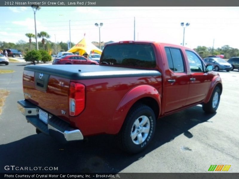 Lava Red / Steel 2012 Nissan Frontier SV Crew Cab