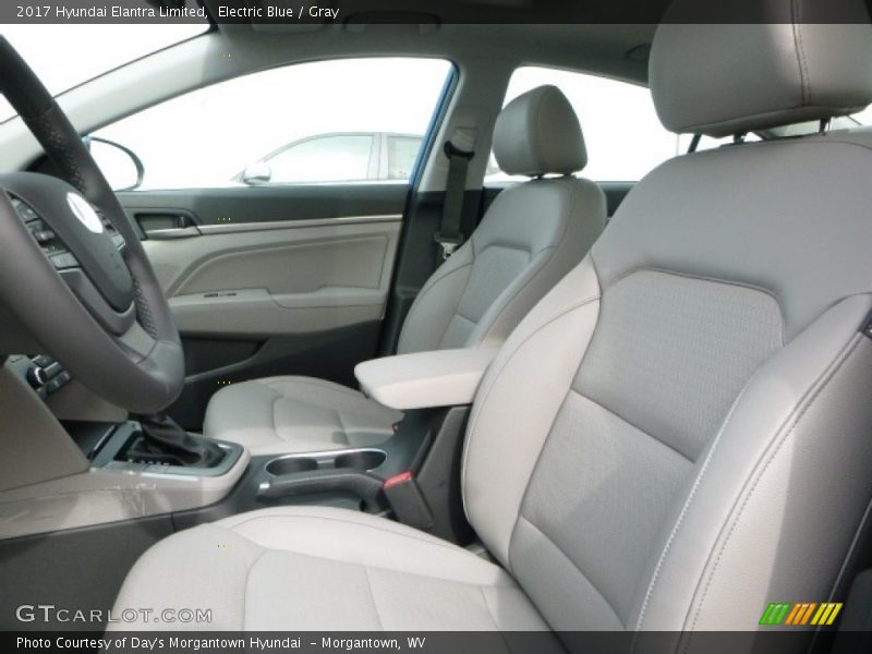 Electric Blue / Gray 2017 Hyundai Elantra Limited