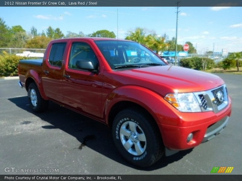 Lava Red / Steel 2012 Nissan Frontier SV Crew Cab