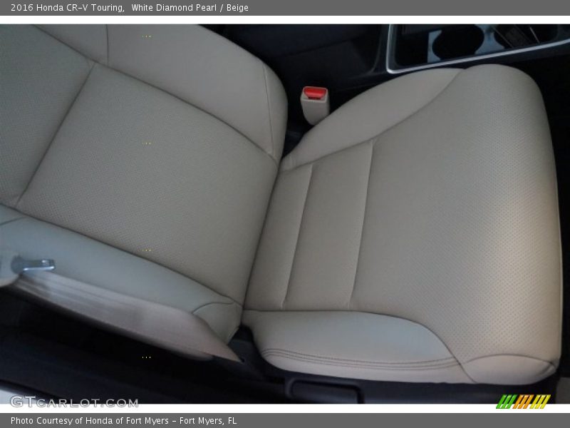 White Diamond Pearl / Beige 2016 Honda CR-V Touring