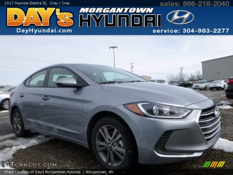 Gray / Gray 2017 Hyundai Elantra SE