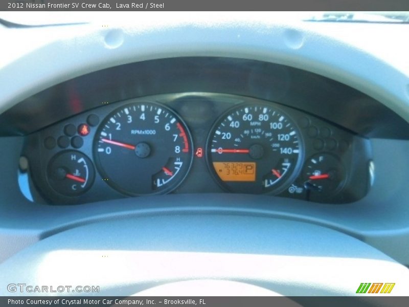 Lava Red / Steel 2012 Nissan Frontier SV Crew Cab