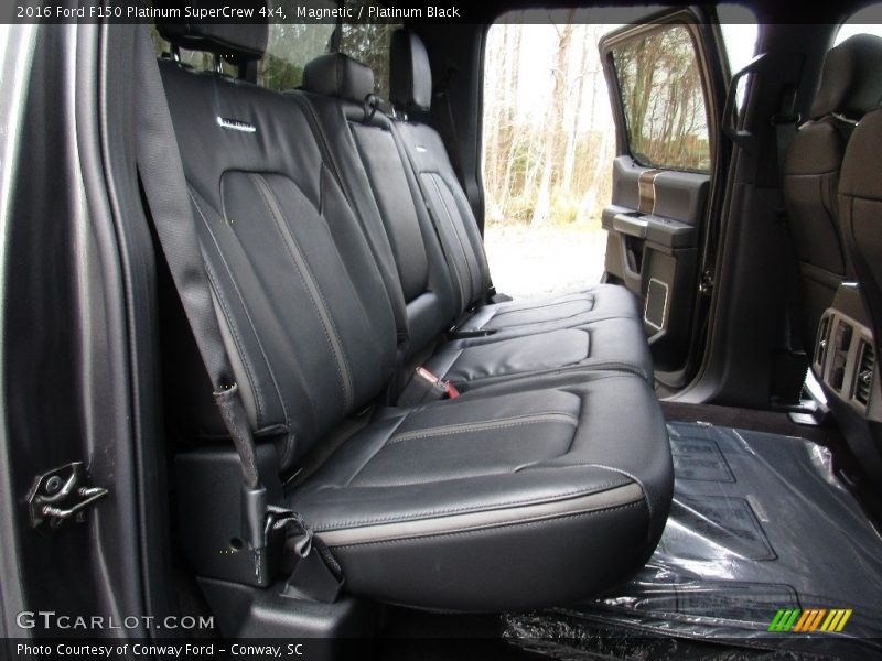 Rear Seat of 2016 F150 Platinum SuperCrew 4x4