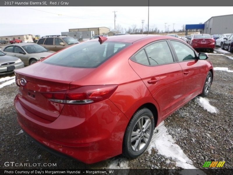 Red / Gray 2017 Hyundai Elantra SE