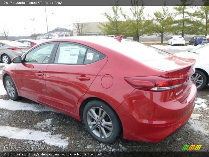 Red / Gray 2017 Hyundai Elantra SE