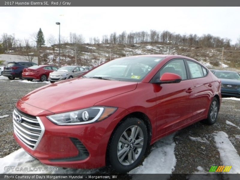 Red / Gray 2017 Hyundai Elantra SE