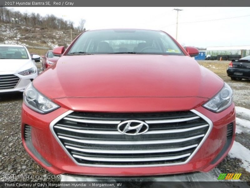 Red / Gray 2017 Hyundai Elantra SE