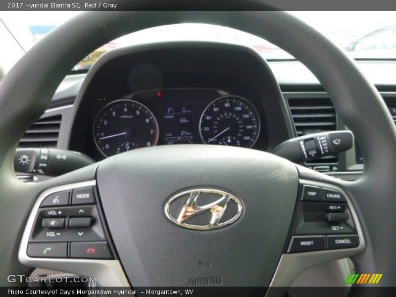 Red / Gray 2017 Hyundai Elantra SE