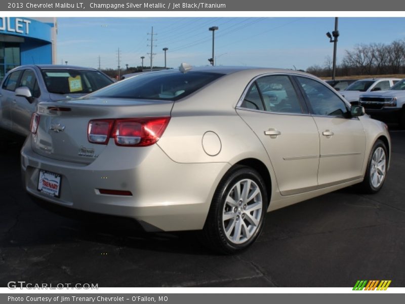 Champagne Silver Metallic / Jet Black/Titanium 2013 Chevrolet Malibu LT