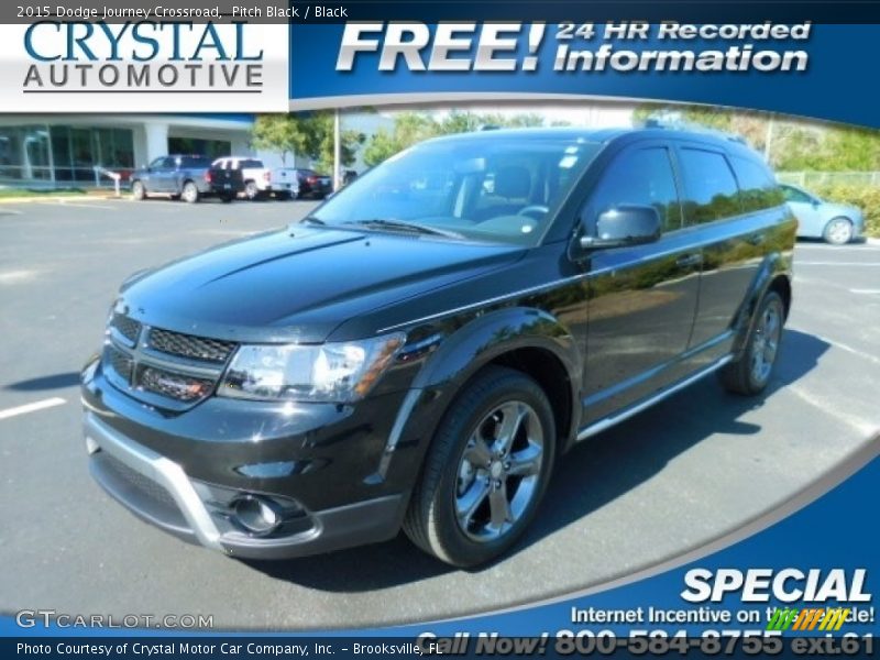 Pitch Black / Black 2015 Dodge Journey Crossroad
