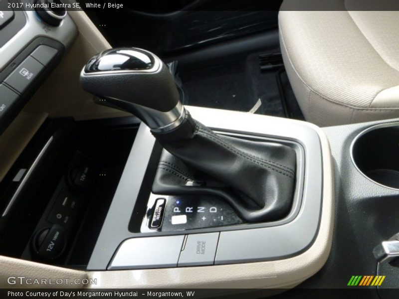 White / Beige 2017 Hyundai Elantra SE